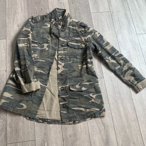 Camo Utility jacket with tie